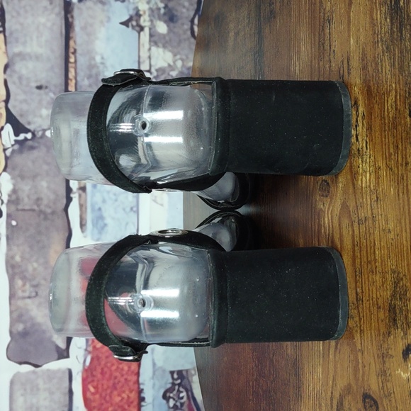 14th & Union Faux Suede Block Heel Sandals - Picture 5 of 8